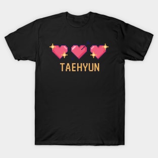 Taehyun Pixel Heart Valentine TXT T-Shirt